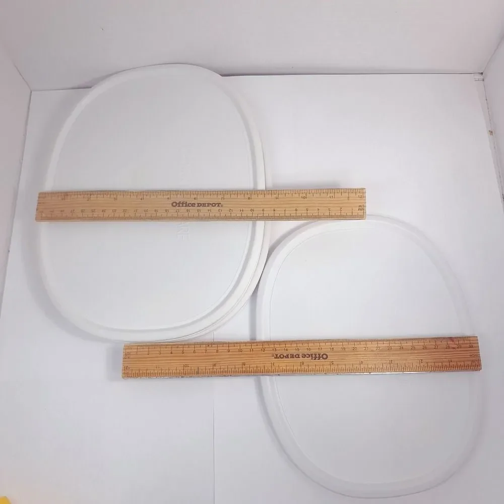 Corning Ware set 3 lids f-12-pc f-2-pc white oval cover casserole baking dish